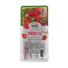 [소담푸드] 뉴뜨레 냉동딸기S 1kg / 중국산 가당딸기 딸기청 드라이아이스포장, 2팩