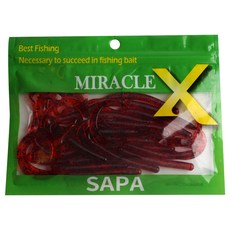 싸파 Miracle X 씨클테일 4인치 루어웜 I-2, 1개