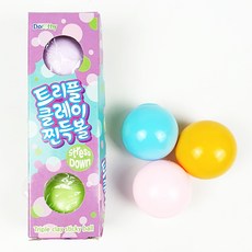 트리플 클레이 찐득볼(3개입)-말랑이 주물럭 끈끈이볼
