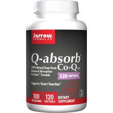재로우 Q-앱솔브 Co-Q10 100mg 소프트젤 글루텐 프리, 120개입, 1개