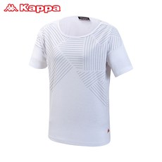 카파 카파 슬릿 디테일 포인트 여성 반팔 티셔츠 KJRS223FN