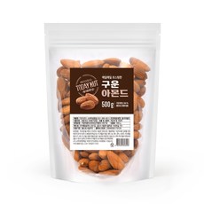 투데이넛 매일매일 로스팅한 구운 아몬드, 500g, 1개