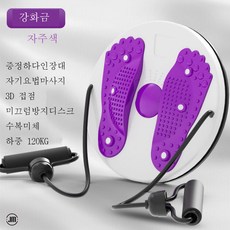 Mei Zi 허리 돌리기 트위스트스텝퍼 이고진 트위스트 스텝밀 3D 마사지 자기요법요법요법 뱃살과 작별하고 허리 돌리기허리틀기 허리빼기 집에서 헬스기구 댄서로 허리틀기 디스크 다이, 강화금(막대자석+3D 누름 발판), 자주색