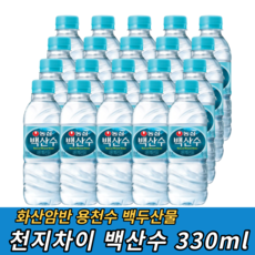 백산수 330ml 생수 백두산물 천연암반수, 160개
