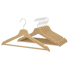 [이케아] 원목 나무 옷걸이 8개 - 부메랑 / 내추럴 검정 하양 / / Natural Black White / Clothes Hanger - Bumerang, 내추럴 Natural
