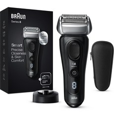 BRAUN 시리즈 8 Sonic 전기면도기, 8410s, 블랙