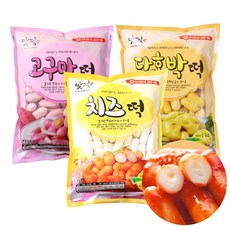 푸드드림 맛정 떡1kg 3종(치즈+고구마+단호박), 1set