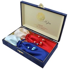 현진 상감 훈민정음 티타늄 수저 선물세트, 1세트, 티타늄수저 2벌 + 비단주머니 1쌍 + 고급비단 케이스