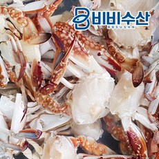 비비수산 국물용으로도 좋은 손질 절단꽃게S(450g), 1개