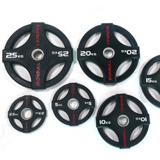 아이언불 4홀 중량 원판 바벨 세트 2.5kg 5kg 10kg 15kg 20kg 25kg, 5kg(낱개)