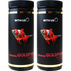 위더스 프리미엄 골드피쉬 금붕어 사료 300ml, 115g, 2개