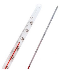 유일 막대 알콜 온도계 -30 / 50도 (30cm) 주방 학교 교재 유리 아날로그, -20~200℃ (30cm)
