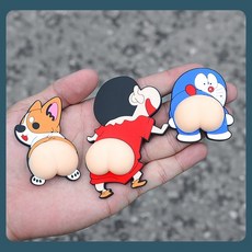 엉덩이 도어가드 짱구 도라에몽 문콕방지가드 고급 도어가드 문콕방지 인싸템, 짱구（2개- 좌우방향 각1개씩）