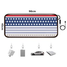 카자리코 DC 5V USB온열매트 전기장판 차량용 낚시 캠핑용 전기방석 차박용 전기요 90cm X 45cm, 별무늬, 90 * 45cm