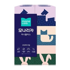 모나리자 미니플러스 미용티슈 250매, 12개입, 1개