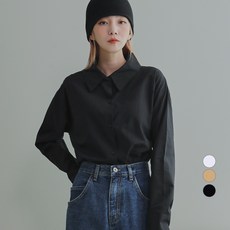 어썸어라운드 여성용 커프스 베이직 셔츠