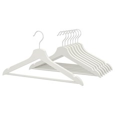 IKEA 이케아 BUMERANG 옷걸이, 색상:화이트_502.385.42, 8개