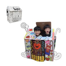 아이스크림 뉴 컬러링 종이집 DIY 재료, 혼합색상, 1세트