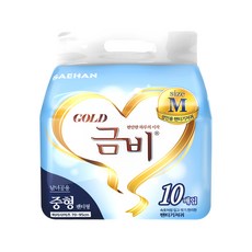 금비 플러스 팬티형 중형 성인용기저귀, 8팩, 10매입