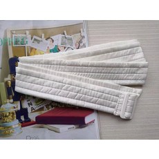 화이트 벨트 파카 벨크로 패딩 아이보리 트렌치