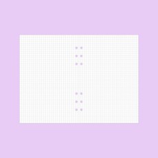 와우샵 DIY 6공 다이어리 속지 A6 A5, 사각 모눈 노트[45장]