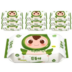 순둥이 로하스 유아물티슈 캡형, 70매, 10팩