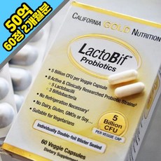 California Gold Nutrition 미국 캘리포니아 골드 락토비프 50억 유산균 60캡슐 정품 빠른배송, 6팩, 60캡슐 1팩