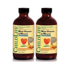 ChildLife Multi Vitamin Mineral 차일드라이프 키즈 액상 멀티비타민 237ml 2병, 1개, 기본