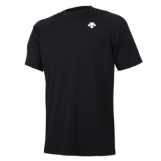 데상트 DESCENTE SN221ZTS41 BLK0 베이스볼 반팔 로고 티셔츠(블랙)