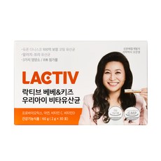 락티브 베베 키즈 우리아이 비타유산균 2g x 30p, 1개, 60g