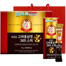 정원삼 6년근 고려홍삼정 365스틱 + 쇼핑백, 10g, 30개입