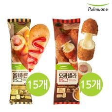 풀무원 올바른/모짜렐라 핫도그 각 15개입, 1세트