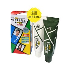 동성제약 세븐에이트 무향료 칼라크림 대용량 전문업소용 240g(1제 2제 120g 2개씩) 염모제, 1통, 7호-자연스런 흑갈색