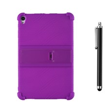 ALLDOCUBE IPLAY40H / IPLAY40 PRO 전용 범퍼 실리콘 거치대 케이스 + 터치펜, PURPLE