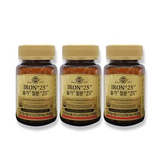 솔가 철분제 25 250mg 90캡슐 3개 /kms, 상세페이지 참조, 상세페이지 참조