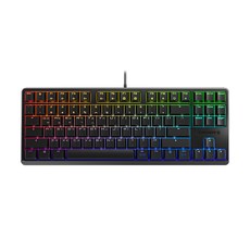 CHERRY 텐키리스 기계식 유선키보드 저소음적축, 블랙, G80-3000S TKL RGB