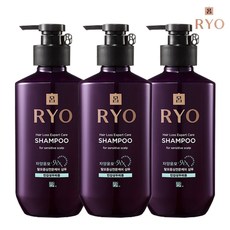 려 자양윤모 9ex 탈모증상케어 샴푸 민감성두피용400ml, 3개
