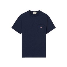 MAISON KITSUNE [명품]진저샵 메종키츠네 트리컬러 반팔 네이비 FM00120 KJ0010 P480 5..