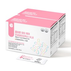 올바른 와이 케어 프로바이오틱스 질 유래 유산균 VL8, 2g, 180포