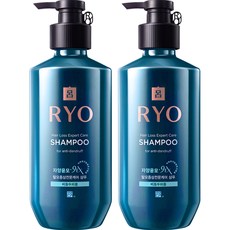 려 자양윤모 9EX 탈모증상전문케어 비듬두피용 샴푸, 400ml, 2개