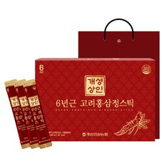 개성상인 6년근 고려홍삼정 스틱 + 쇼핑백, 10ml, 30개