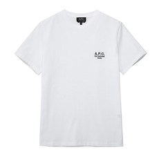 아페쎄 COEZC H26840 AAB WHITE 레이몬드 자수 로고 남성 반팔티