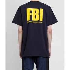 발렌시아가 22SS 리버시블 FBI 타이거 프린트 반팔 블랙 681467TLVM54084