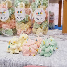 [땡스파파] 수제 크리스마스 트리 머랭쿠키 선물용, 1통