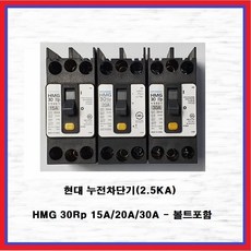현대 누전차단기 산업용 분전반용 2.5KA HMG30Rp 30A(1EA), 1개