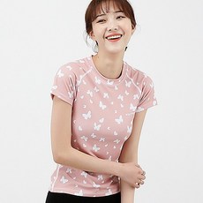 롤리핏 아이와 함께 입는 요가복 기능성 여성 스포츠 쿨링 반팔티셔츠