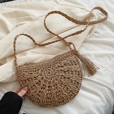 분크 가방 짜임 토트백 텐셀 타월여성 숄더백 짜임