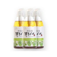 하늘호수 한방 하수오 뿌리채 쿨샴푸 500ml-3개세트, 500ml, 3개
