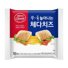 서울우유 늘어나는 체다치즈 396g, 1개