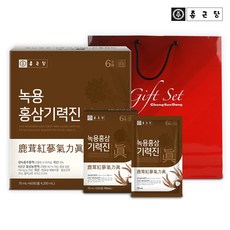 종근당 녹용홍삼기력진 70ml 30포 (1+1) 총60포 면역력증가 설 추석 선물세트, 1개, 60포